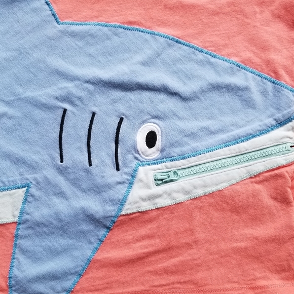 Next Direct 4-5 years zip-mouth shark tee - Picture 7 of 9